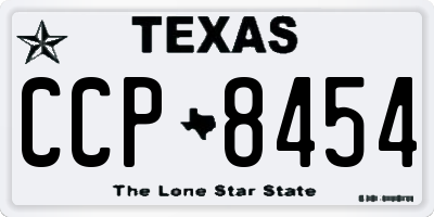 TX license plate CCP8454