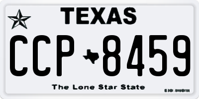 TX license plate CCP8459