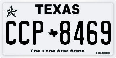 TX license plate CCP8469