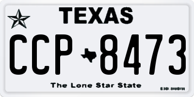 TX license plate CCP8473