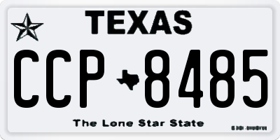TX license plate CCP8485