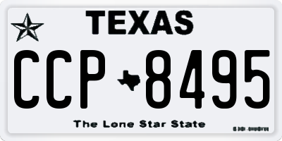 TX license plate CCP8495