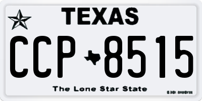 TX license plate CCP8515