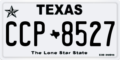 TX license plate CCP8527