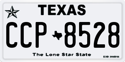 TX license plate CCP8528