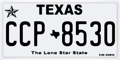 TX license plate CCP8530