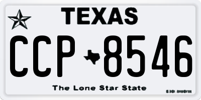 TX license plate CCP8546