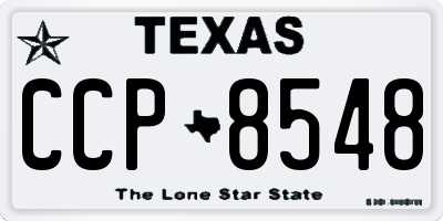 TX license plate CCP8548