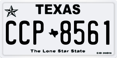 TX license plate CCP8561
