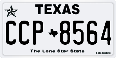 TX license plate CCP8564