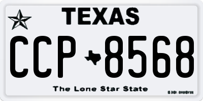 TX license plate CCP8568