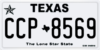 TX license plate CCP8569
