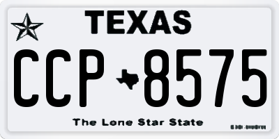 TX license plate CCP8575