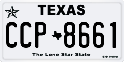 TX license plate CCP8661
