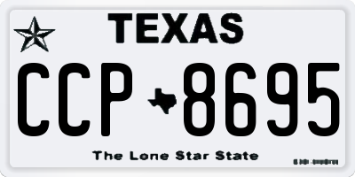 TX license plate CCP8695