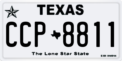 TX license plate CCP8811