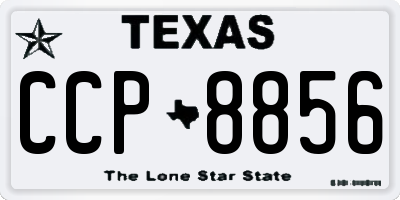 TX license plate CCP8856