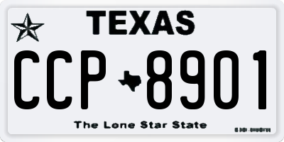 TX license plate CCP8901