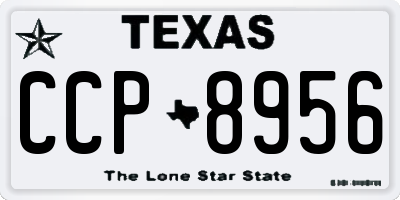 TX license plate CCP8956