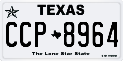 TX license plate CCP8964