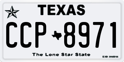 TX license plate CCP8971