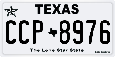TX license plate CCP8976