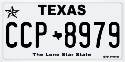 TX license plate CCP8979