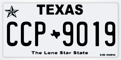 TX license plate CCP9019