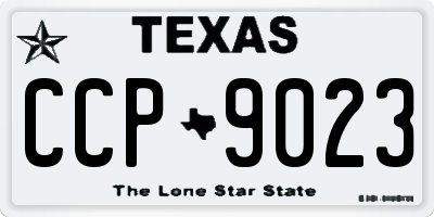 TX license plate CCP9023