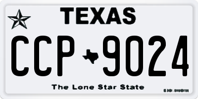 TX license plate CCP9024