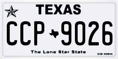 TX license plate CCP9026