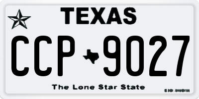 TX license plate CCP9027