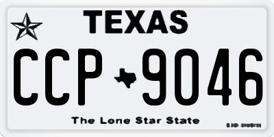 TX license plate CCP9046