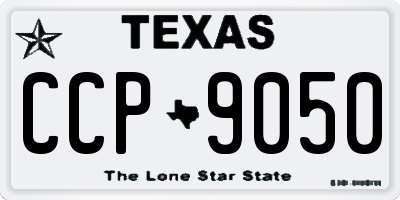 TX license plate CCP9050