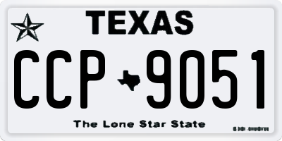TX license plate CCP9051