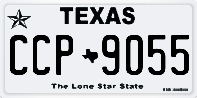 TX license plate CCP9055