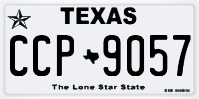 TX license plate CCP9057