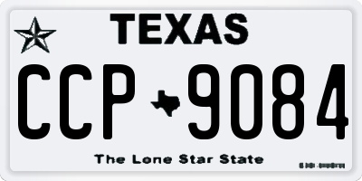TX license plate CCP9084