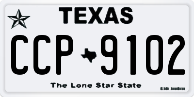 TX license plate CCP9102