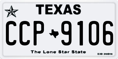 TX license plate CCP9106