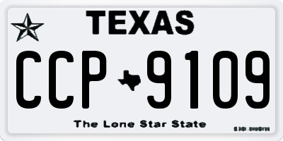 TX license plate CCP9109