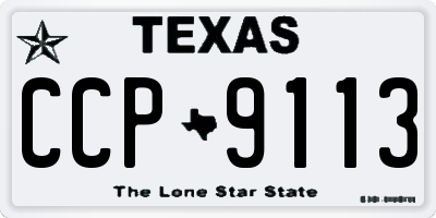 TX license plate CCP9113