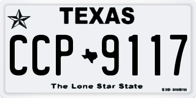 TX license plate CCP9117