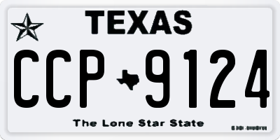 TX license plate CCP9124