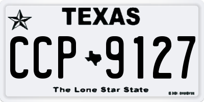 TX license plate CCP9127