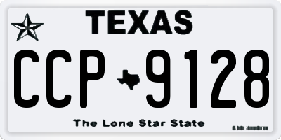 TX license plate CCP9128