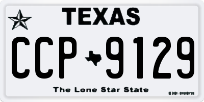 TX license plate CCP9129