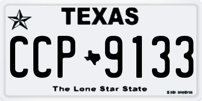 TX license plate CCP9133