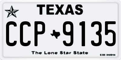 TX license plate CCP9135