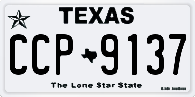 TX license plate CCP9137